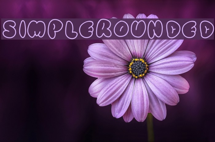 SimpleRounded Font examples