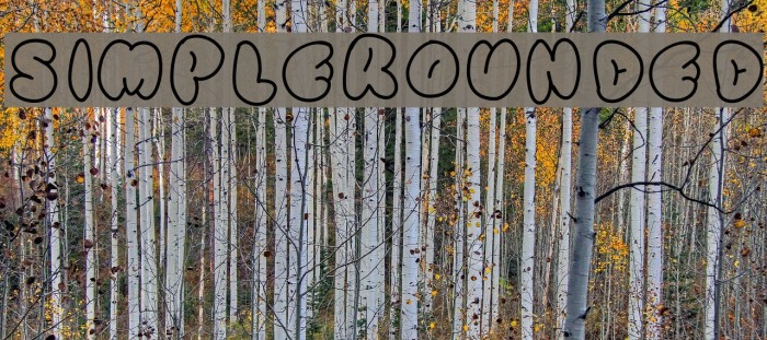 SimpleRounded Font examples