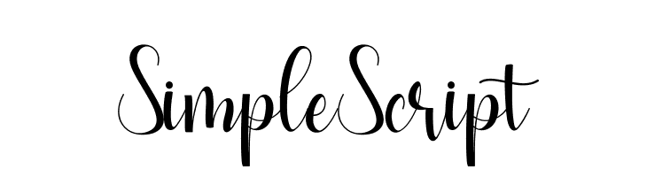 SimpleScript  les polices de caractères gratuit tlcharger