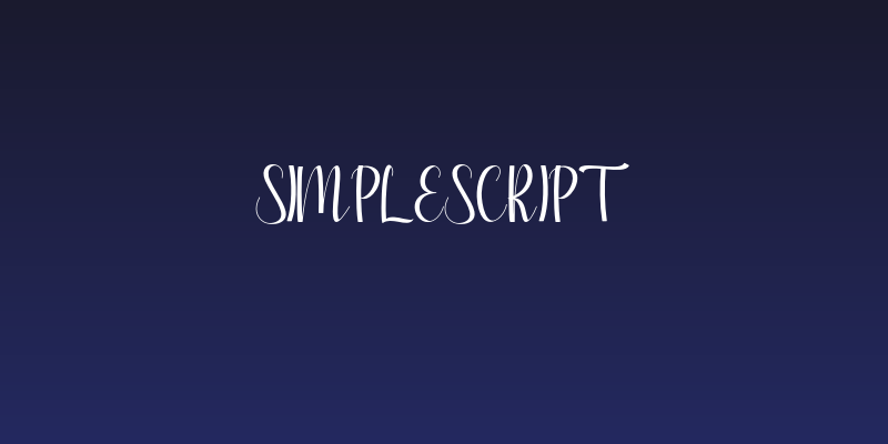 SimpleScript Social Header