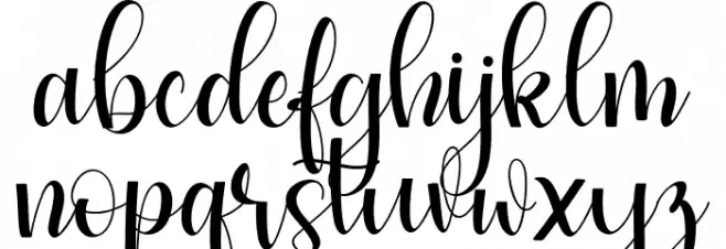 SimpleScript Font LOWERCASE