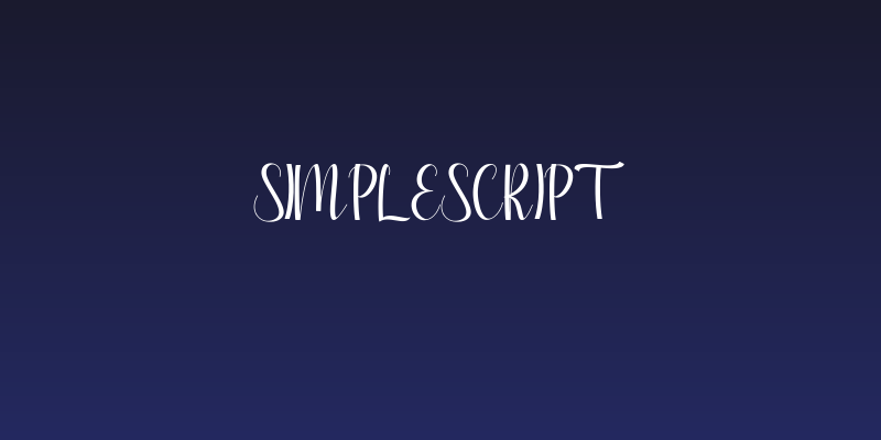 SimpleScript Social Header
