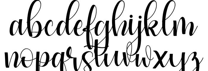 SimpleScript Font LOWERCASE