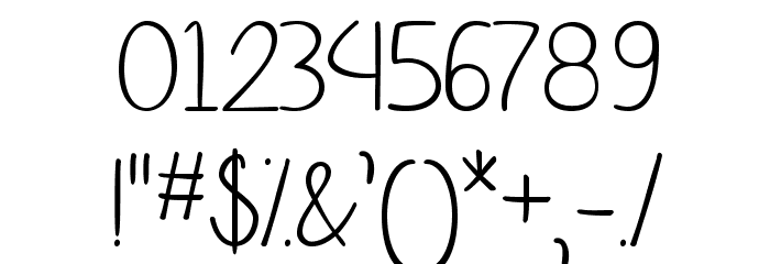 SimpleSignature Font OTHER CHARS