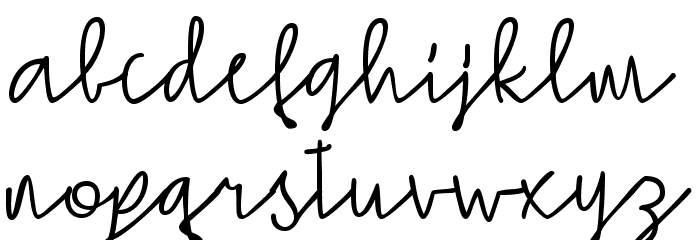SimpleSignature Font LOWERCASE