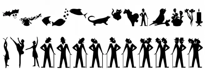 SimpleSilhouettes Polices MAJUSCULES