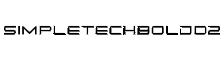 SimpleTechBold02  Frei Schriftart Herunterladen