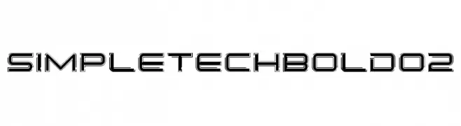 SimpleTechBold02  Frei Schriftart Herunterladen
