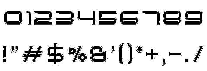 SimpleTechBold02 Font OTHER CHARS