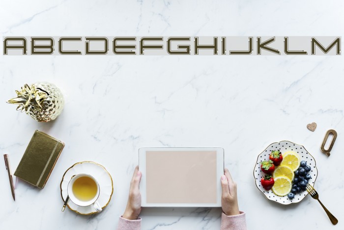 SimpleTechBold02 Font examples