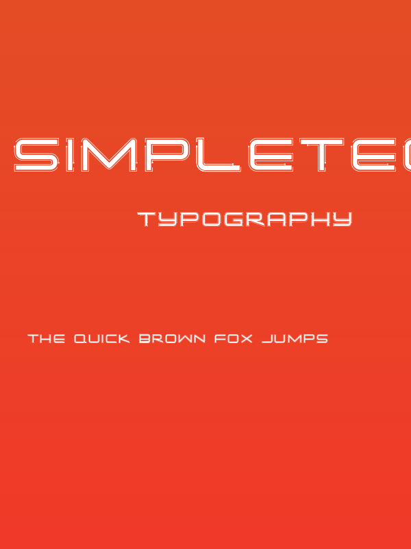 SimpleTechBold02 Poster