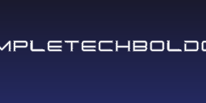 SimpleTechBold02 Social Header