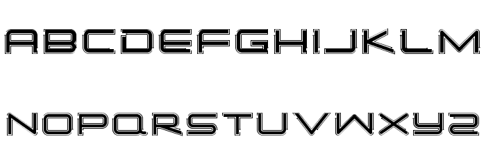 SimpleTechBold02 Font LOWERCASE