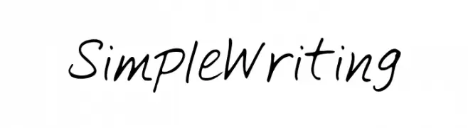 SimpleWriting  नि: शुल्क फ़ॉन्ट्स डाउनलोड