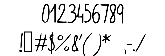 Simple_kindergarden Font OTHER CHARS