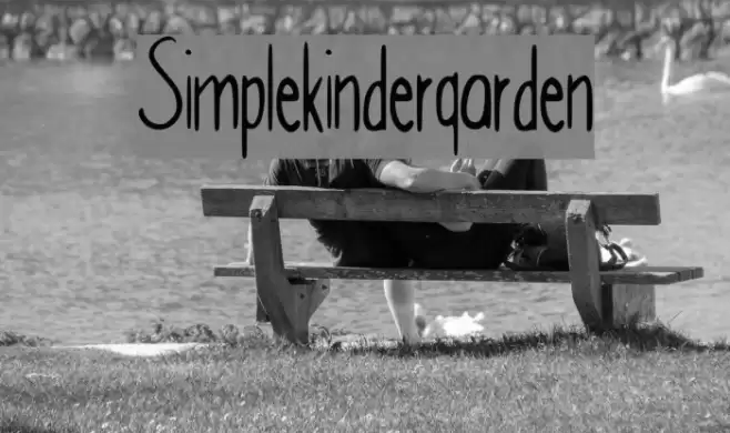 Simple_kindergarden Font examples