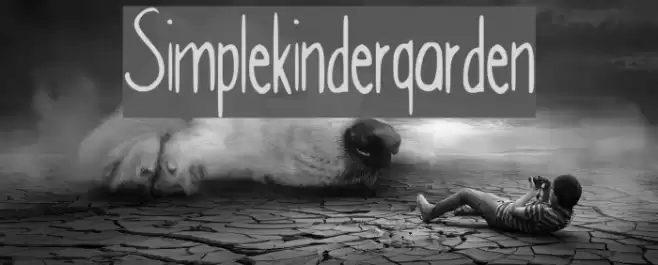 Simple_kindergarden Font examples