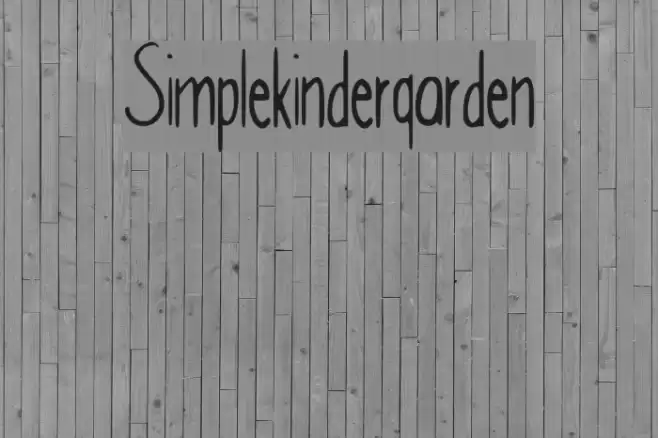 Simple_kindergarden Font examples
