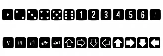 Simpledice Regular Schriftart Kleinbuchstaben