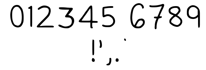 Simplehandwritting Regular Font OTHER CHARS