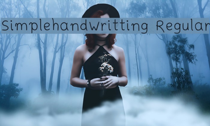 Simplehandwritting Regular Font examples