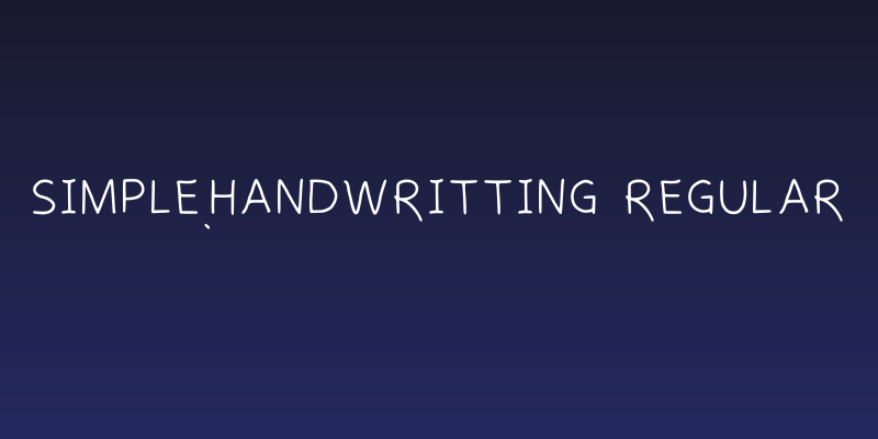 Simplehandwritting Regular Social Header