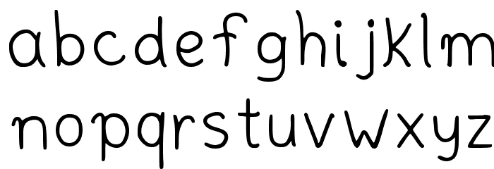 Simplehandwritting Regular Font LOWERCASE