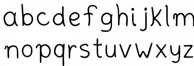 Simplehandwritting Regular Fuentes MINÚSCULAS