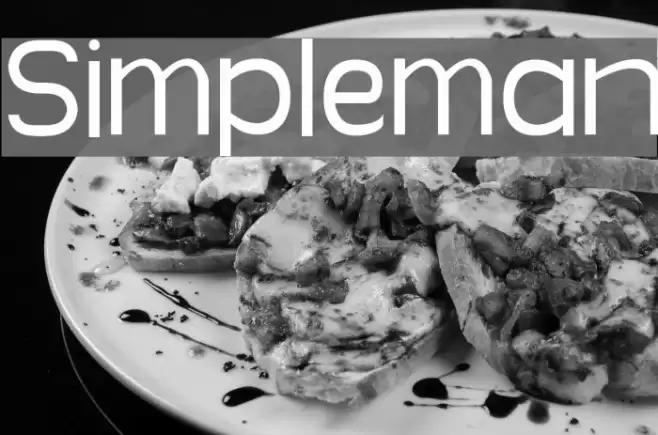 Simpleman Шрифта examples