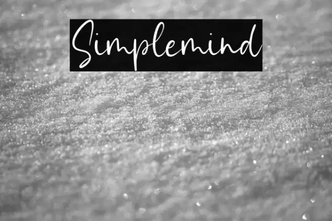 Simplemind Font examples