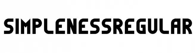 Simpleness Regular  font caratteri gratis