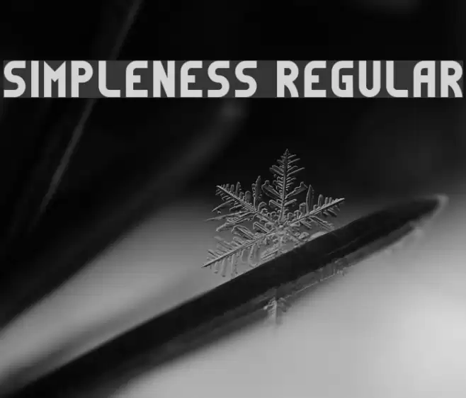 Simpleness Regular フォント examples
