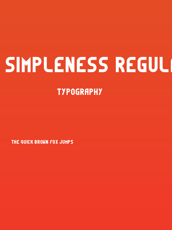 Simpleness Regular Poster