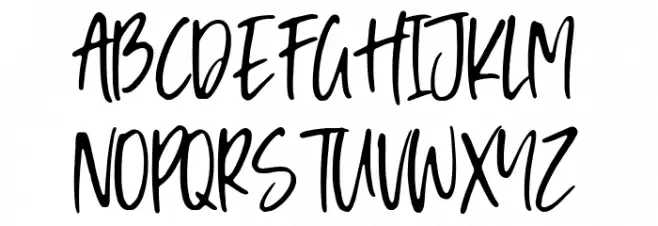 Simpleoak Font UPPERCASE