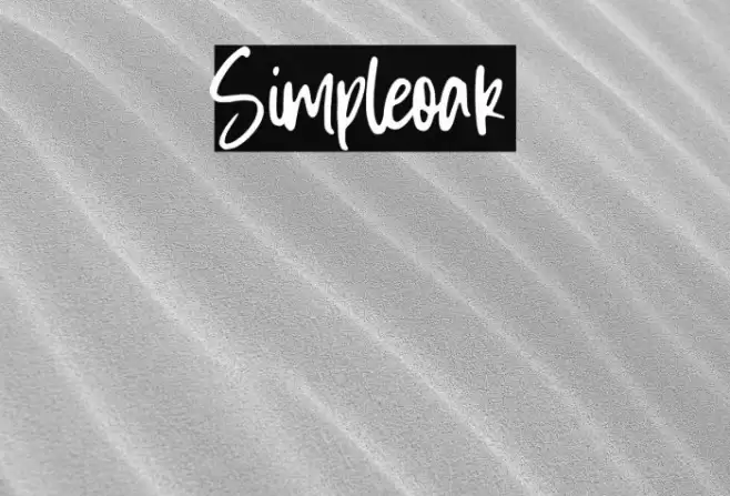Simpleoak Font examples
