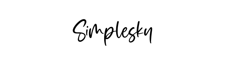 Simplesky  les polices de caractères gratuit tlcharger