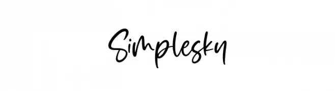 Simplesky  Frei Schriftart Herunterladen