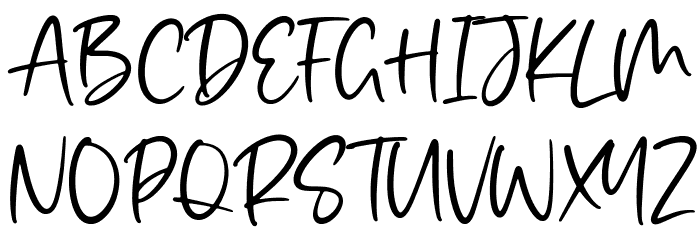 Simplesky Font UPPERCASE