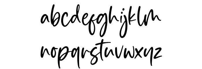 Simplesky Font LOWERCASE