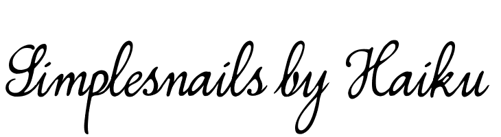 Simplesnails by Haiku Font