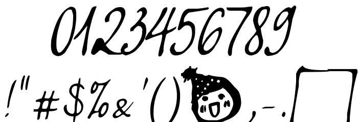 Simplesnails by Haiku Font OTHER CHARS