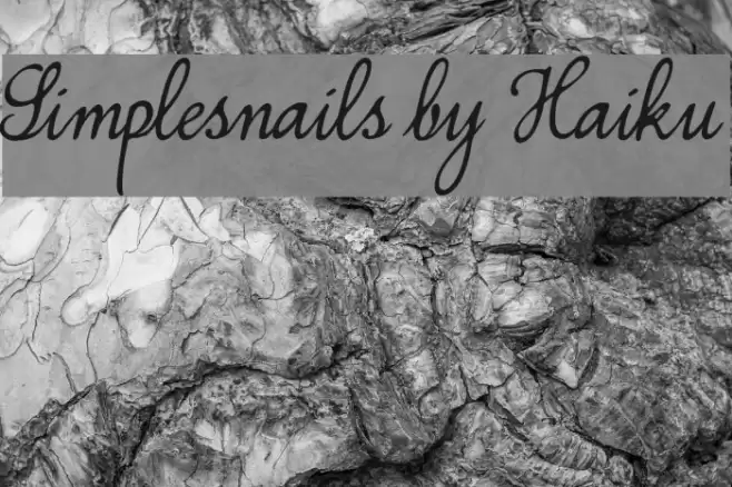 Simplesnails by Haiku フォント examples