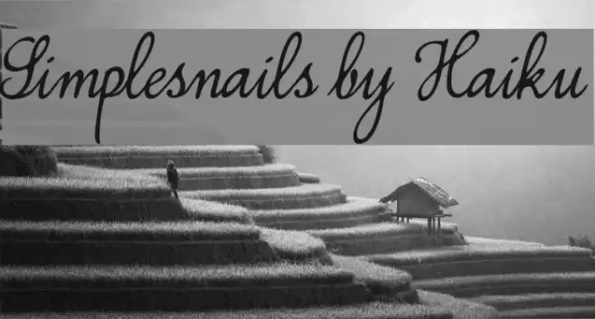 Simplesnails by Haiku フォント examples