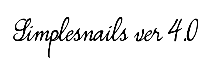 Simplesnails ver 4.0 Polices