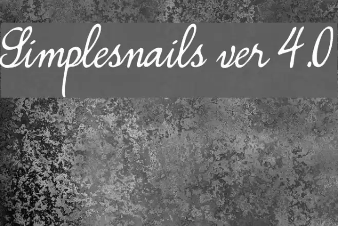 Simplesnails ver 4.0 Polices examples