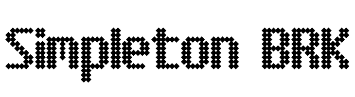 Simpleton BRK  font caratteri gratis