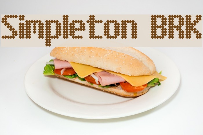 Simpleton BRK फ़ॉन्ट examples