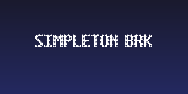 Simpleton BRK Social Header