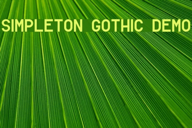 Simpleton Gothic Demo Example 1