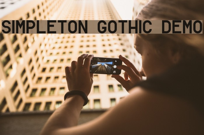 Simpleton Gothic Demo Font examples
